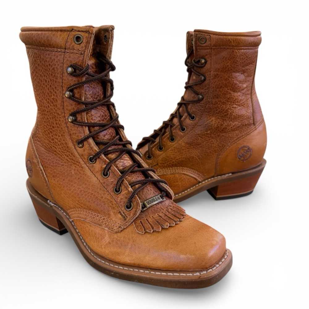 Double H Women's Lace up Western Boots NEW! Sz 7.5